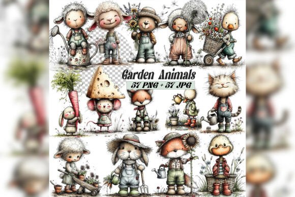 Bringing Storybook Charm to Modern Design: The Rise of Whimsical Pig Gardening Clipart