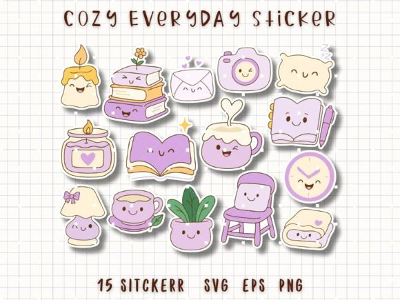 Cozy Everyday Sticker Home Life Clipart