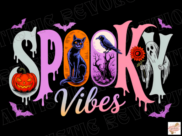 Evaluating Spooky Vibes Png Retro Goth Halloween for Commercial Design