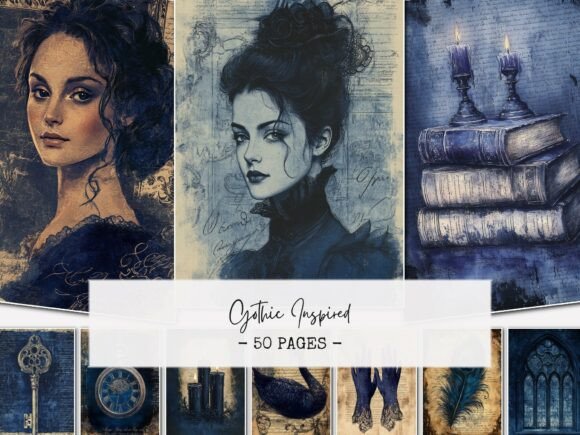 Gothic Junk Journal Pages: Crafting Darkly Elegant Narratives