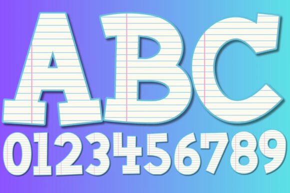 Integrating the School Notebook Paper Alphabet PNG Set into Your Creative Workflow