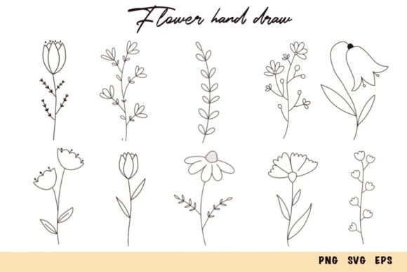 Mastering the Art of Flower Hand Draw Cartoon Doodle for Professional Design