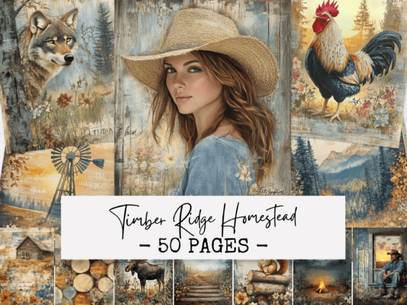 Timber Ridge Homestead Junk Journal Page: A Review for Rustic Crafters
