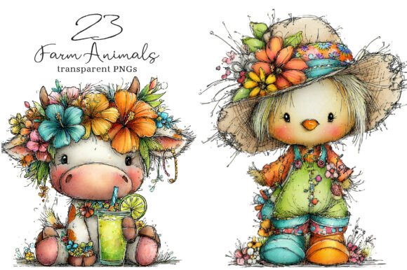 Unlocking Creative Potential with Beach Farm Animals PNG Clipart