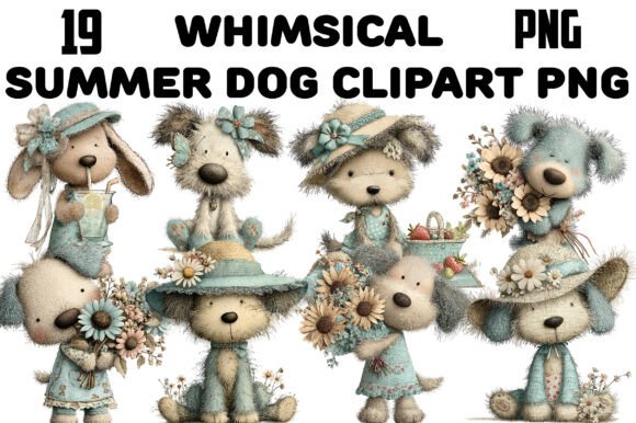 Unlocking Creative Potential with Whimsical Summer Dog Clipart: A Guide for Designers and Crafters