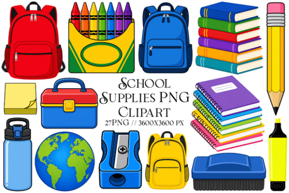 Unlocking Creativity: A Comprehensive Guide to Using School Supplies PNG Clipart for Educational and Design Projects